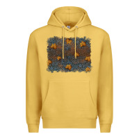 Antique Gold tooled leather fall background Premium Hoodie - RanaPortraitStore