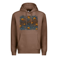 Chestnut tooled leather fall background Premium Hoodie - RanaPortraitStore