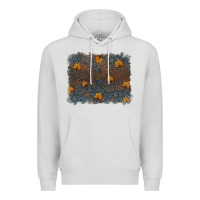 Dove Grey tooled leather fall background Premium Hoodie - RanaPortraitStore