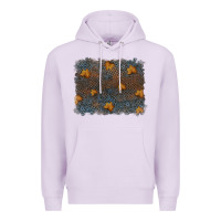 Lilac tooled leather fall background Premium Hoodie - RanaPortraitStore