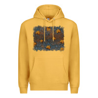 Mustard tooled leather fall background Premium Hoodie - RanaPortraitStore