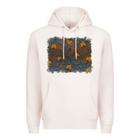 Pale Pink tooled leather fall background Premium Hoodie - RanaPortraitStore
