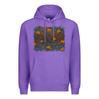 Purple tooled leather fall background Premium Hoodie - RanaPortraitStore