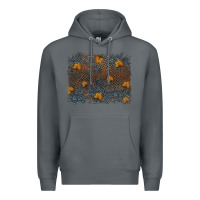 Rock tooled leather fall background Premium Hoodie - RanaPortraitStore