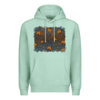 Seafoam tooled leather fall background Premium Hoodie - RanaPortraitStore