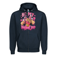 Navy be my valentine light skinned girl sneakers Zipper Hoodie - RanaPortraitStore
