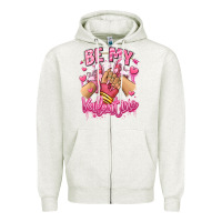 Oatmeal Heather be my valentine light skinned girl sneakers Zipper Hoodie - RanaPortraitStore