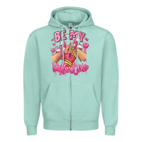 Seafoam be my valentine light skinned girl sneakers Zipper Hoodie - RanaPortraitStore