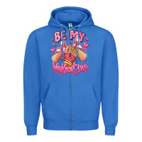 True Royal be my valentine light skinned girl sneakers Zipper Hoodie - RanaPortraitStore