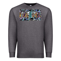 Charcoal Heather girl mama Premium Sweatshirt - SublimationCraftShop
