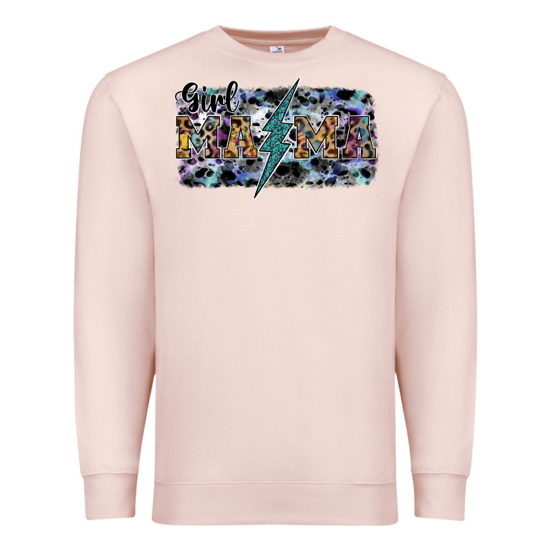 Girl Mama Premium Sweatshirt by SublimationCraftShop | Teevron