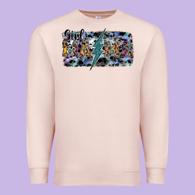 Girl Mama Premium Sweatshirt Designed By Sublimationcraftshop