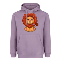 Lavender lion Heavyweight Hoodie - texasbilliewilder