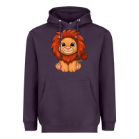 Plum lion Heavyweight Hoodie - texasbilliewilder