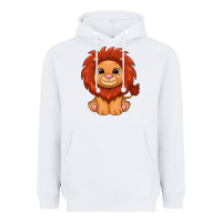 White lion Heavyweight Hoodie - texasbilliewilder