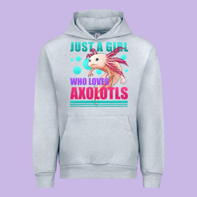 Just A Girl Who Loves Axolotls Urban Hoodie Designed By Jasminsmagicworld