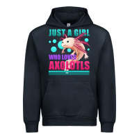 Navy just a girl who loves axolotls Urban Hoodie - Jasminsmagicworld