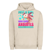 Pigment French Oak just a girl who loves axolotls Urban Hoodie - Jasminsmagicworld
