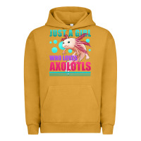 Pigment Peanut Butter just a girl who loves axolotls Urban Hoodie - Jasminsmagicworld