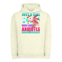Pigment Pistachio just a girl who loves axolotls Urban Hoodie - Jasminsmagicworld