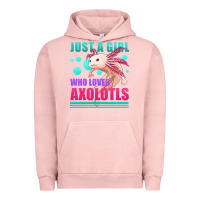 Pigment Salmon just a girl who loves axolotls Urban Hoodie - Jasminsmagicworld