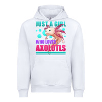 White just a girl who loves axolotls Urban Hoodie - Jasminsmagicworld