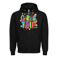 Black girls trip 2024 Zipper Hoodie - RanaPortraitStore