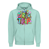 Seafoam girls trip 2024 Zipper Hoodie - RanaPortraitStore