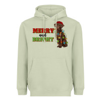 Matcha merry and bright labrador Heavyweight Hoodie - RanaPortraitStore