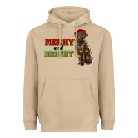 Mushroom merry and bright labrador Heavyweight Hoodie - RanaPortraitStore