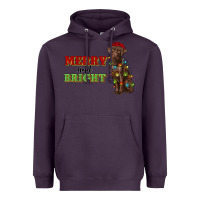 Plum merry and bright labrador Heavyweight Hoodie - RanaPortraitStore