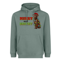Sage merry and bright labrador Heavyweight Hoodie - RanaPortraitStore