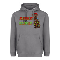 Merry And Bright Labrador Heavyweight Hoodie | Teevron
