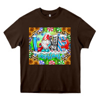 Chocolate Brown Love Christmas gnome Heavy Core Tee - CowhideDigitalArt