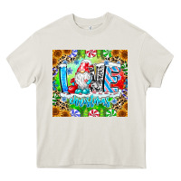 Cream Love Christmas gnome Heavy Core Tee - CowhideDigitalArt