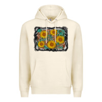 Tofu leather sunflower background Premium Hoodie - AdoDesignShop