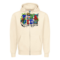 Sandshell pura vida costa rica rana Zipper Hoodie - RanaPortraitStore