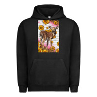 Pigment Black Western Cute Baby Deer Fawn Urban Hoodie - LillyAllenDesigns