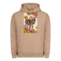 Pigment Burro Western Cute Baby Deer Fawn Urban Hoodie - LillyAllenDesigns