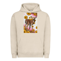 Pigment French Oak Western Cute Baby Deer Fawn Urban Hoodie - LillyAllenDesigns