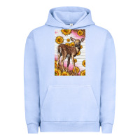 Pigment Grape Ice Western Cute Baby Deer Fawn Urban Hoodie - LillyAllenDesigns