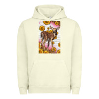 Pigment Pistachio Western Cute Baby Deer Fawn Urban Hoodie - LillyAllenDesigns