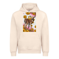 Sandshell Western Cute Baby Deer Fawn Urban Hoodie - LillyAllenDesigns