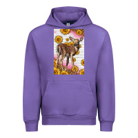 Tulip Western Cute Baby Deer Fawn Urban Hoodie - LillyAllenDesigns
