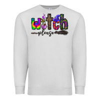 Dove Grey witch please Premium Sweatshirt - CowhideDigitalArt