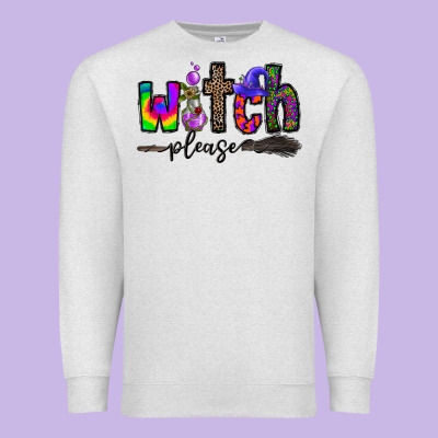 Witch Please Premium Sweatshirt Designed By Cowhidedigitalart