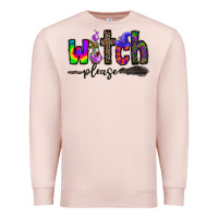 Pale Pink witch please Premium Sweatshirt - CowhideDigitalArt