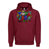Burgundy pura vida costa rica Zipper Hoodie - RanaPortraitStore