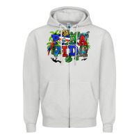 Dove Grey pura vida costa rica Zipper Hoodie - RanaPortraitStore