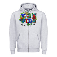 Heather Grey pura vida costa rica Zipper Hoodie - RanaPortraitStore